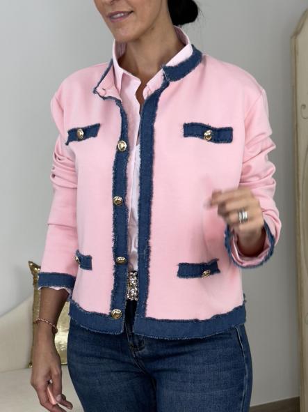 Chaqueta Denin Rosa  [2]