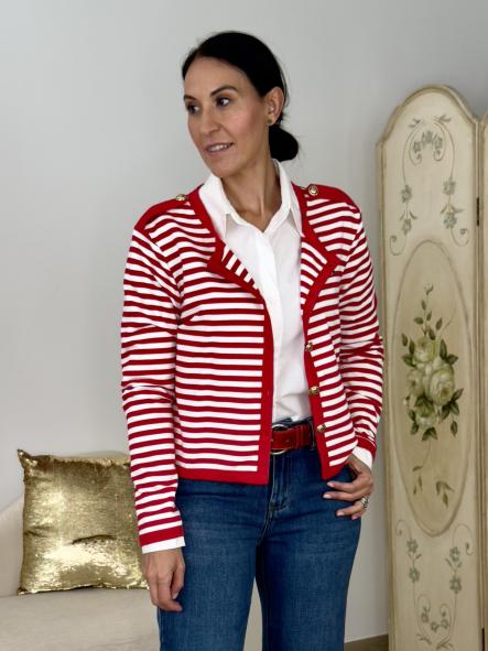 Chaqueta Navy Roja