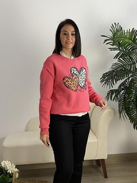 Sudadera Corazones Rosa [2]