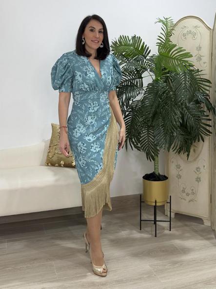 Vestido Genaro Turquesa