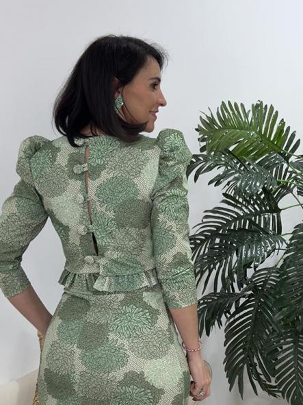 Conjunto Orquideas Verde [2]
