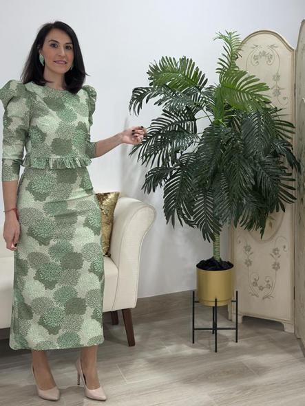 Conjunto Orquideas Verde [1]