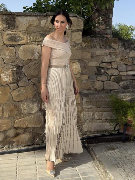 Falda Acordeón Beige [2]