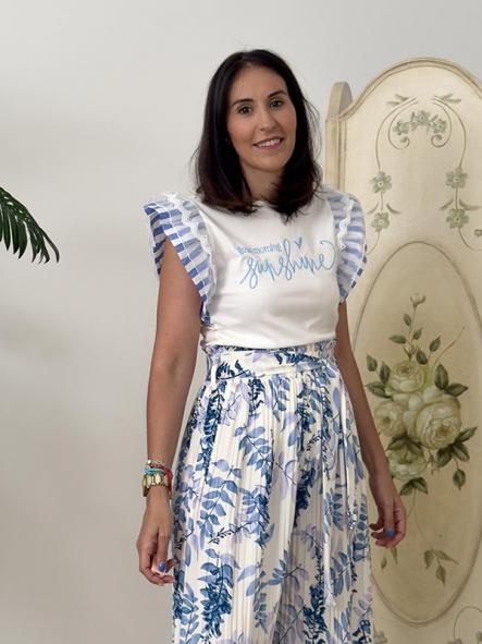 Camiseta Happy Azul