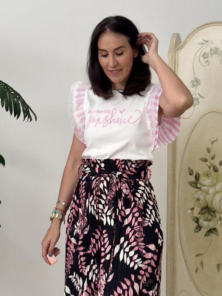 Camiseta Happy Rosa [2]