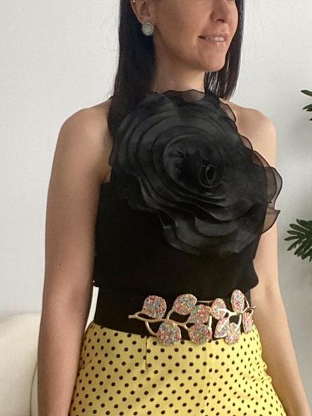 Top Flor Negro [2]