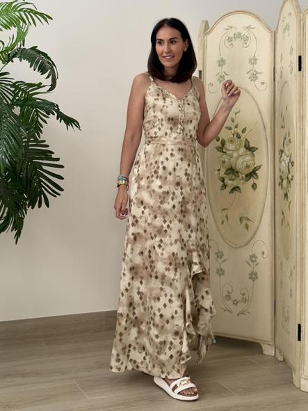 Vestido Macarena Camel