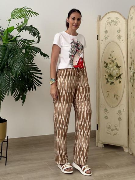Pantalon Zig-Zag Camel [1]