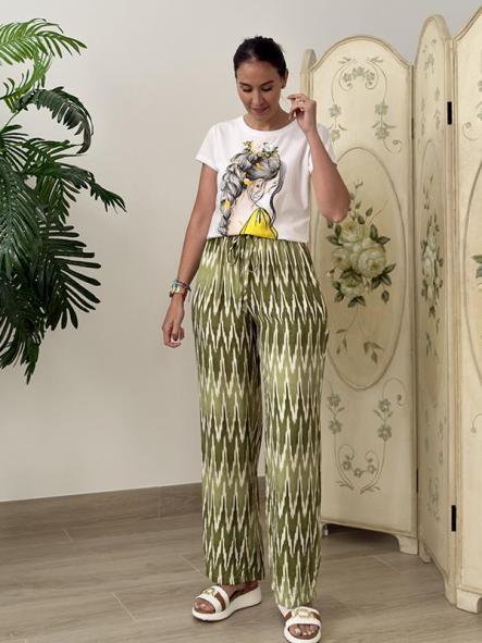 Pantalon Zig-Zag Verde  [3]