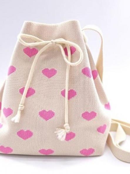 Bolso Corazones Rosa