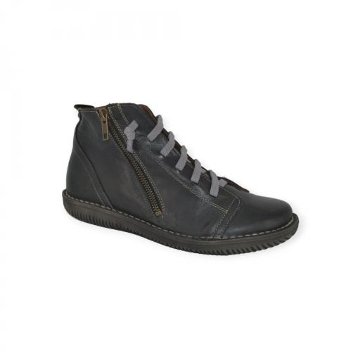 BOTIN NEGRO PIEL BOLETA 3012