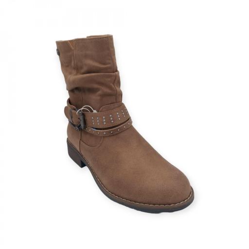 BOTIN TAUPE PIEL ADORNO CADENA MUSTANG 51892 [2]