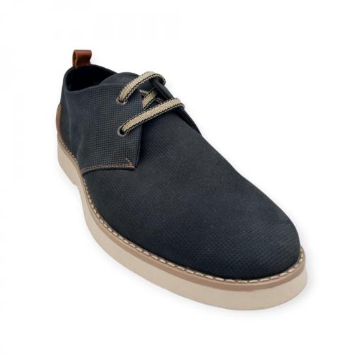 Zapato piel azul Benson shoes 19309 [2]