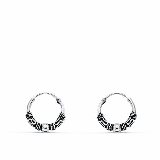 Aros plata Bali 10 mm.