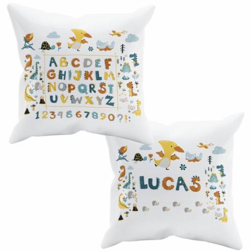 Cojín Personalizado para Niño - Niña - Almohada para Niños abecedario y números - Vuelta al Cole - cojín con Letras y números COLECCIÓN ABC [3]
