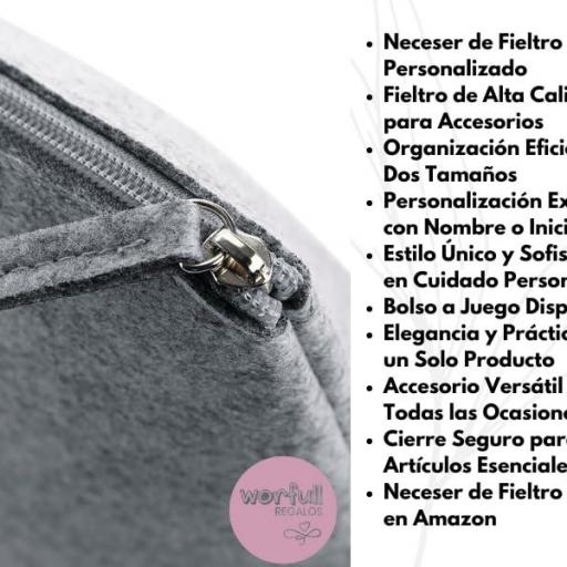 Bolso y Neceser Personalizado con nombre - y frases para profesora o persona especial [2]