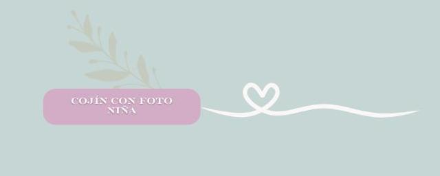 Cojín con foto niña comunión