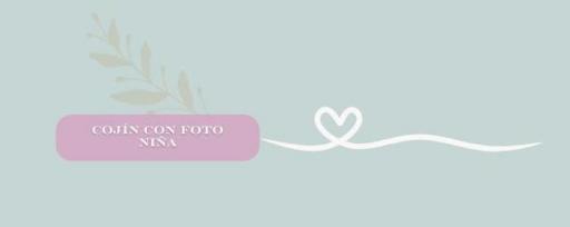Cojín con foto niña comunión