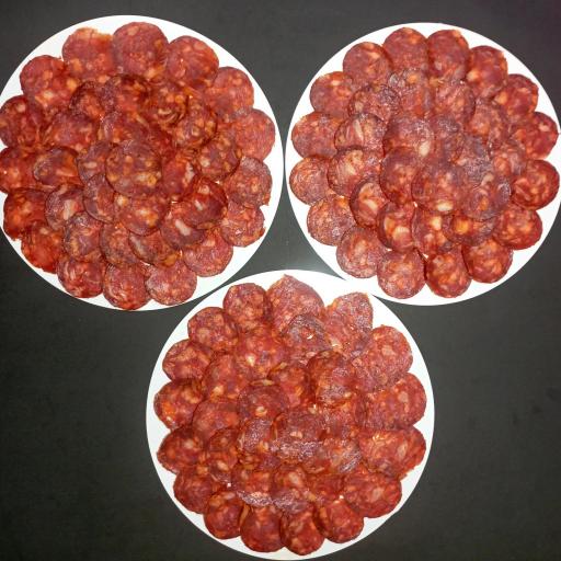 Pack de 5 platos de Chorizo Iberico de Bellota