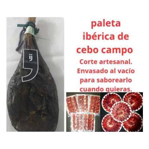 Paleta Ibérica Cebo Campo | 4-5 Kg | Corte Profesional Incluido