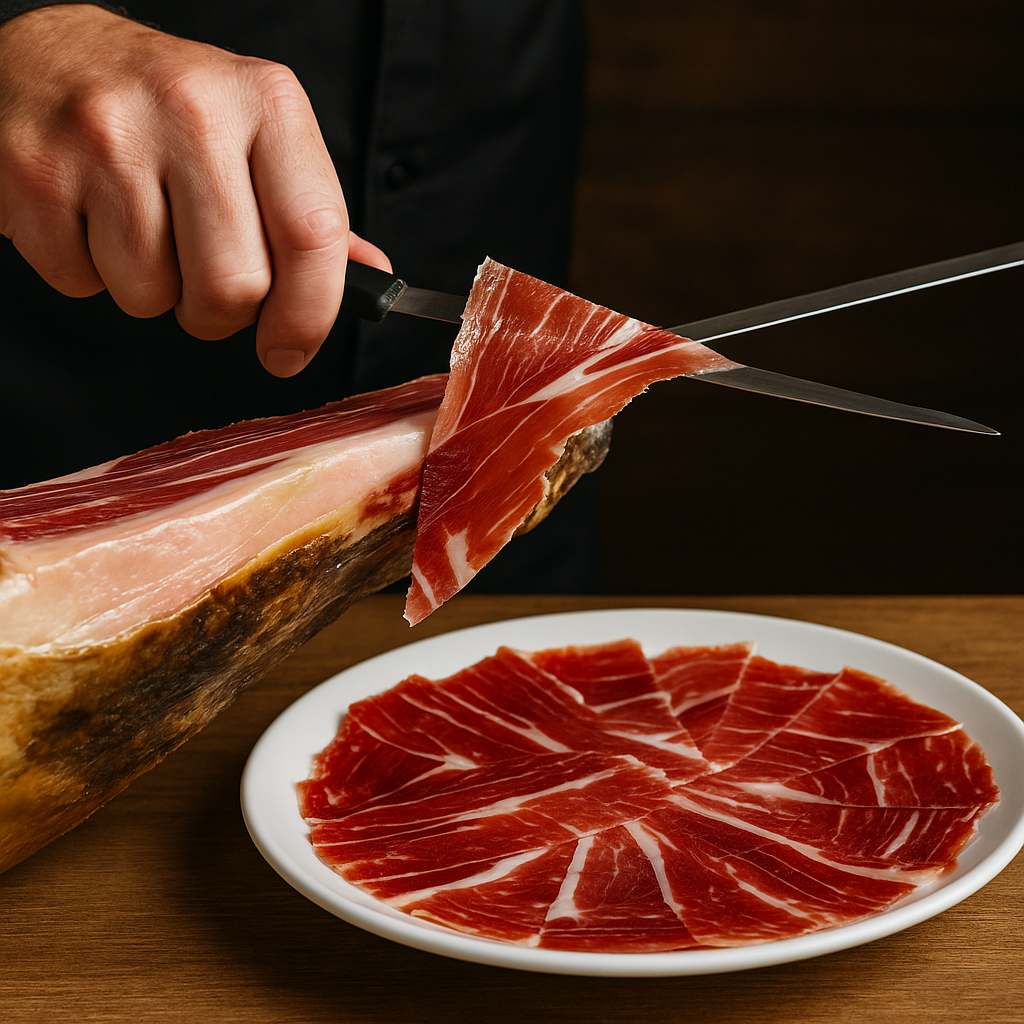cortar jamón ibérico 