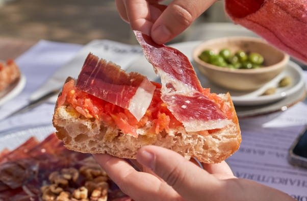 Tostada de jamón ibérico de bellota 