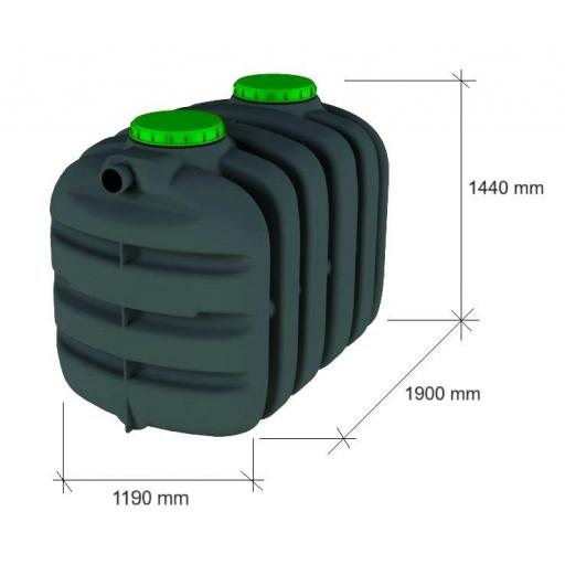 Fosa séptica básica 2000 litros homologada con marcado CE [2]