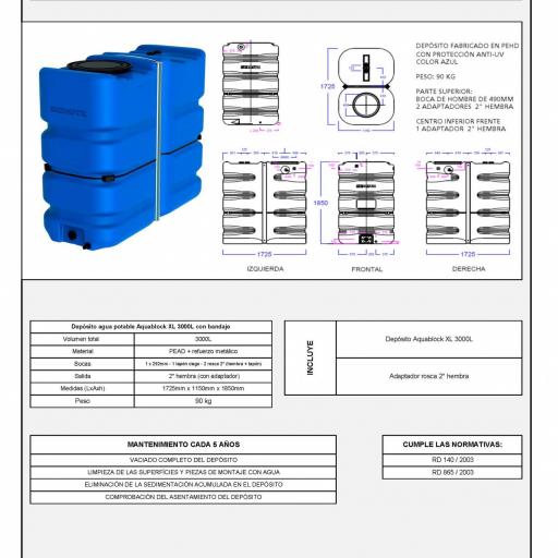 Depósito AQUABLOCK XL 2000 y 3000 litros  [2]