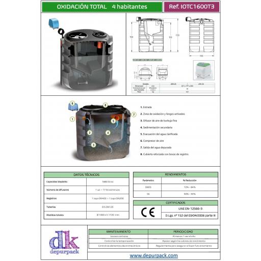 Depuradora Oxidación para 4 habitantes [2]
