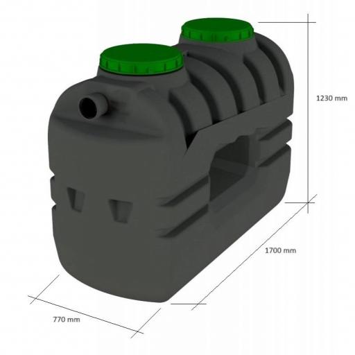 Depósito para enterrar de 1000 litros AT 77 - Rikutec [1]