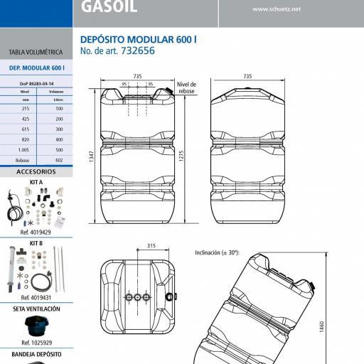 Depósito gasoil modular MT 600 litros [2]