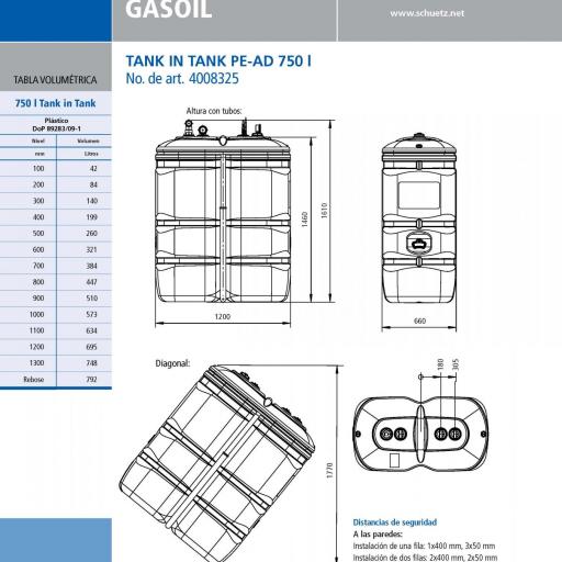 Depósito gasoil doble pared 750 litros [3]