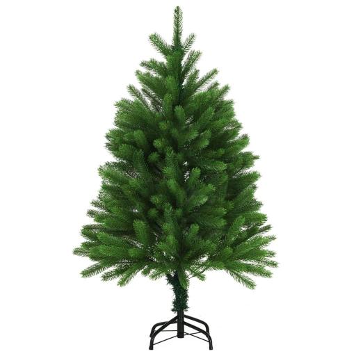 Árbol de Navidad artificial hojas realistas 120cm VERDE [1]