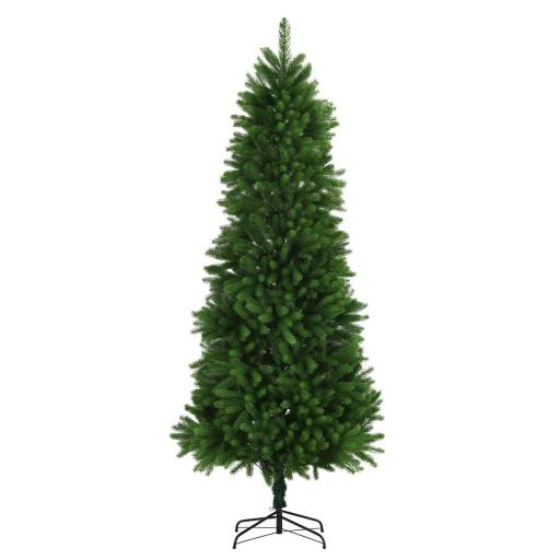 Árbol de Navidad artificial hojas realistas 240cm VERDE [1]