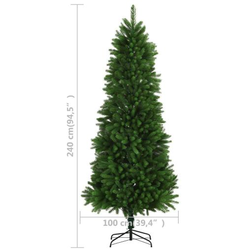 Árbol de Navidad artificial hojas realistas 240cm VERDE [5]