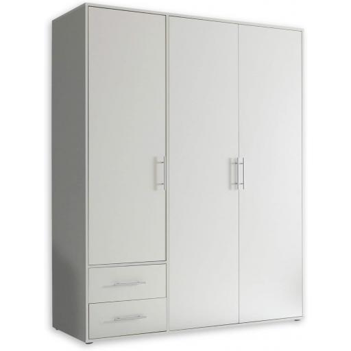 Armario 3 puertas 155cm BLANCO [2]