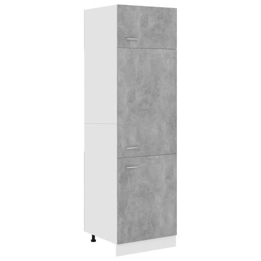 Armario de frigorífico 60x57x207cm GRIS HORMIGÓN