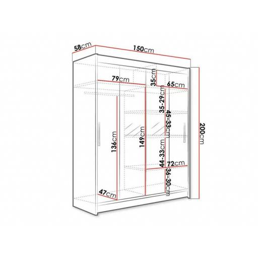 Armario 150cm BLANCO [3]