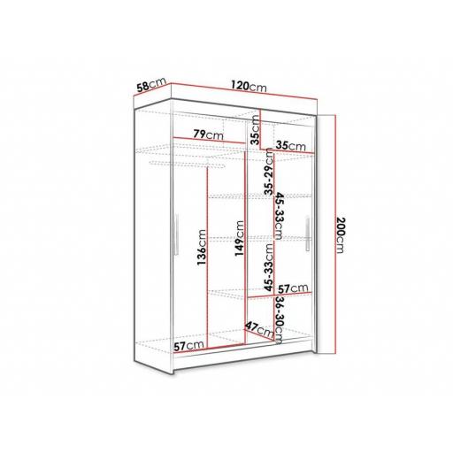 Armario 120cm ROBLE OSCURO [3]