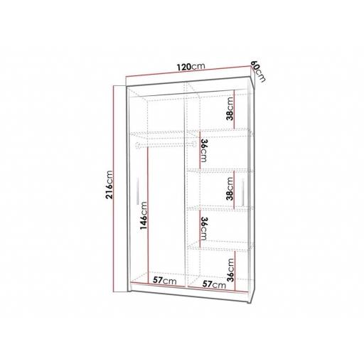 Armario 120cm BLANCO [3]