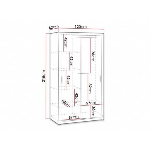 Armario 120cm ROBLE DORADO [2]