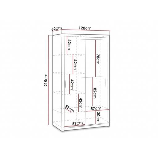 Armario 120cm ROBLE [2]