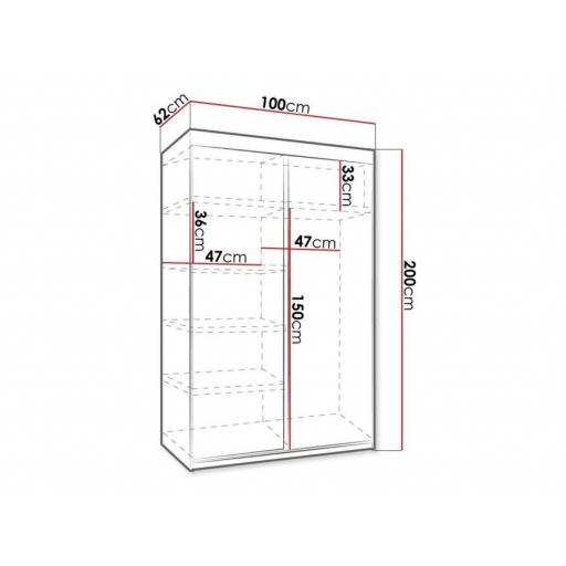 Armario 100cm BLANCO [3]