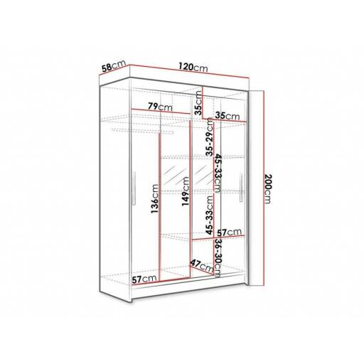 Armario 120cm BLANCO [3]