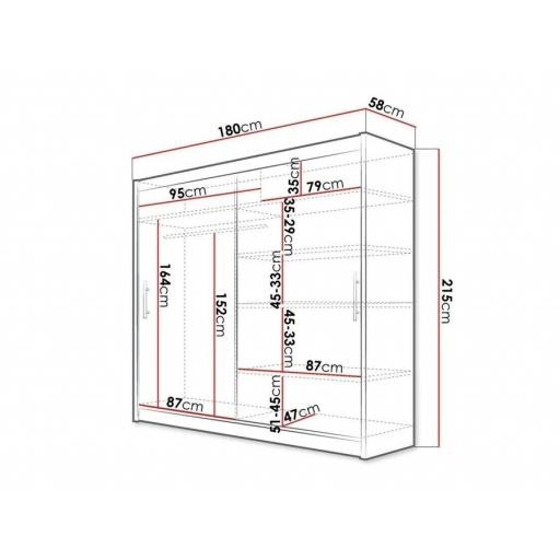 Armario 180cm ROBLE [3]