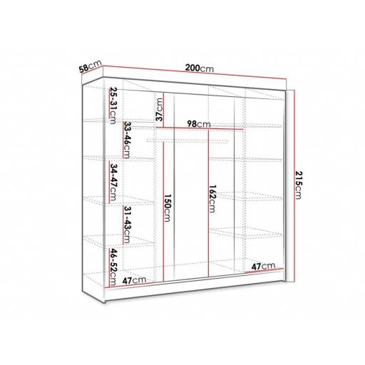 Armario 200cm BLANCO [3]