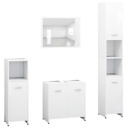Conjunto muebles de baño 4 piezas BLANCO [1]