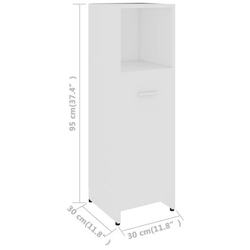 Conjunto muebles de baño 4 piezas BLANCO [4]