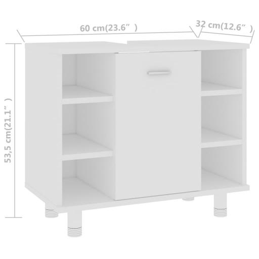 Conjunto muebles de baño 4 piezas BLANCO [5]