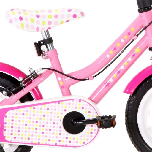 Bicicleta para niños 12 pulgadas (2-4 años) BLANCO Y ROSA [4]